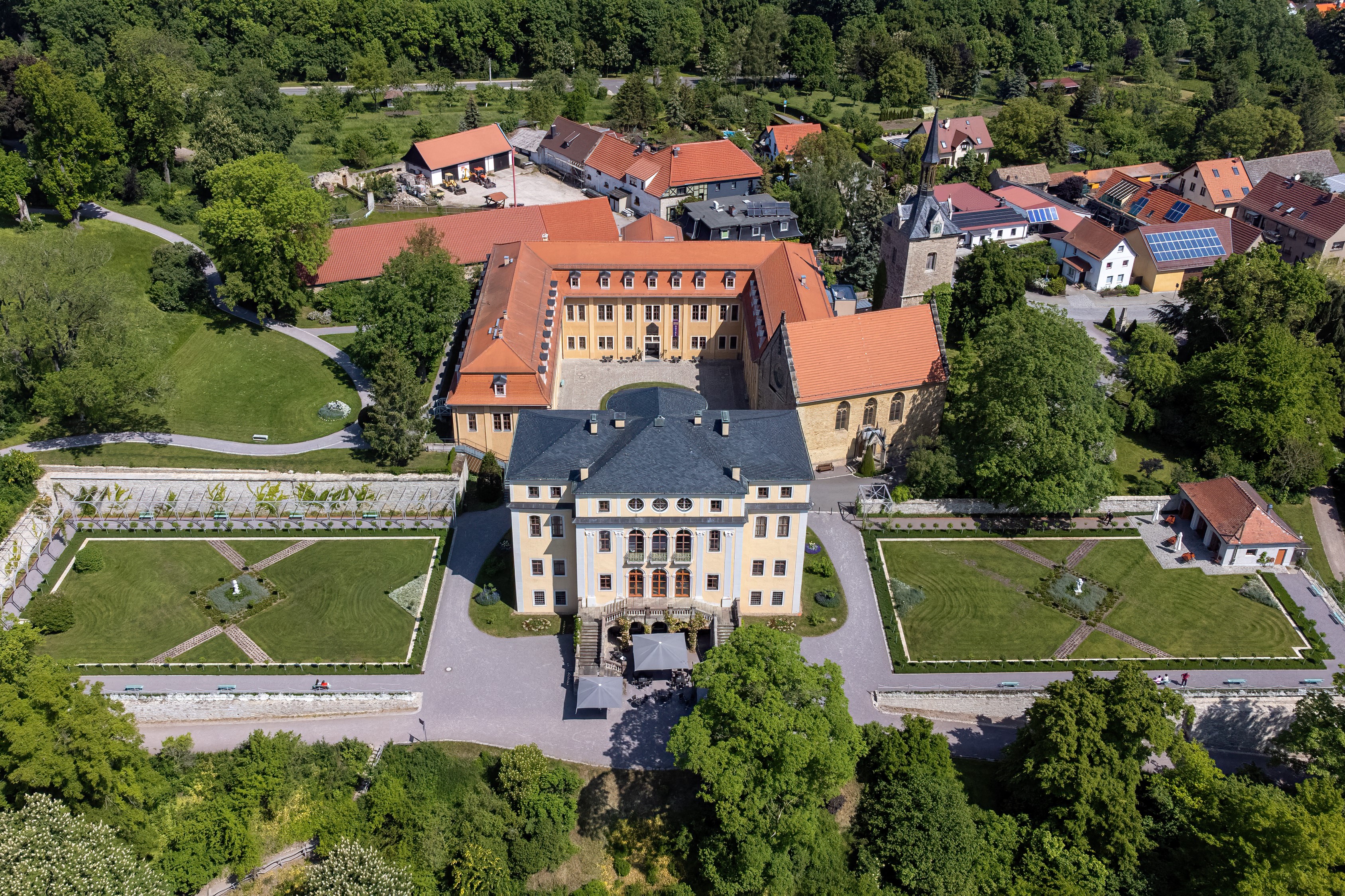 Luftbild der Schlossanlage, Bild: Andreas & Oliver Freund