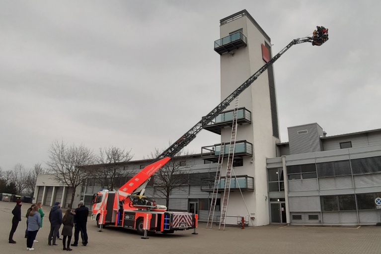 Erster Lehrgangstag: Feuerwehr Erfurt